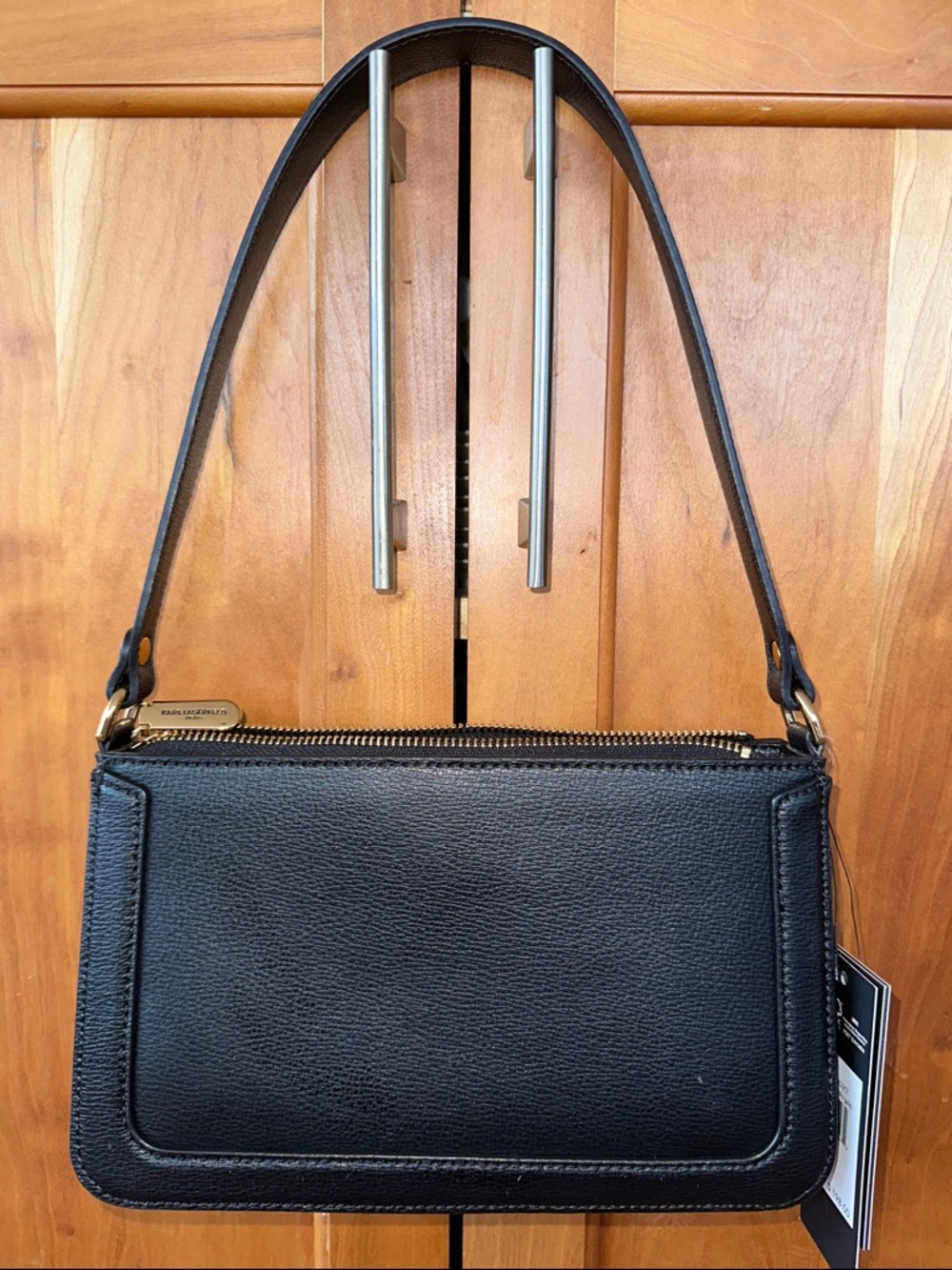 Karl Lagerfeld Paris Embellished Leather Shoulder Bag – NWT | Karl & Choupette - Picture 3 of 12